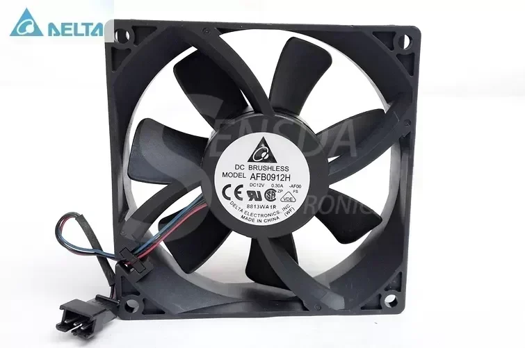 Wholesale Delta Electronics AFB0912H -AF00 9025 9225 90mm 9cm DC 12V 0.30A 3-pin 3-wire server axial cooling fan