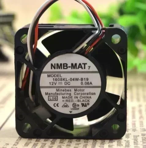 Wholesale: NMB-MAT 1608KL-04W-B19 4CM 40*40* DC 12V 0.06A 3 wire switch cooling fan