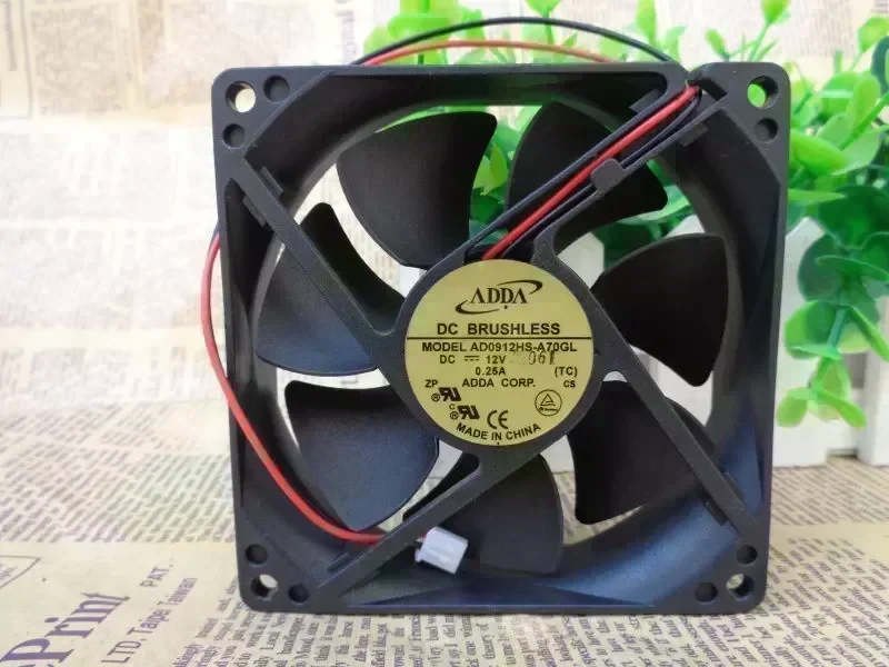 For ADDA 12V DC ULTRA SPEED 92x92x25mm Quiet Brushless FAN AD0912US-A70GL