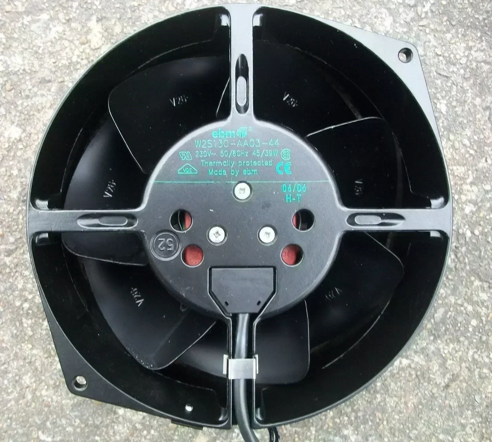 NEW ebm papst W2S130-AA03-44 Cooling fan 230v 50 / 60Hz 45/38  New Old Stock