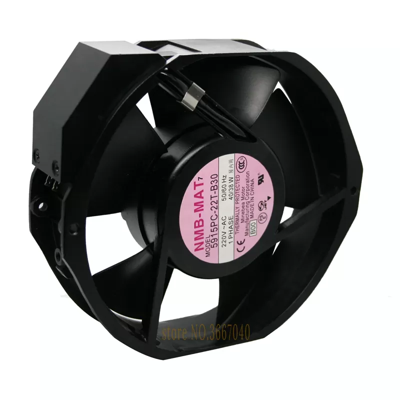 Original NMB cooling fan 172x150x38mm 5915PC-22T-B30 17238 17CM AC 220V 40W bearing blower cooler fan heat sink