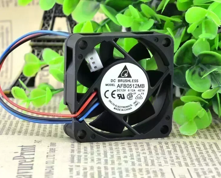 Wholesale: DELTA DC12V 0.12A 50*50*15 5CM AFB0512MB 3 wire ball cooling fan