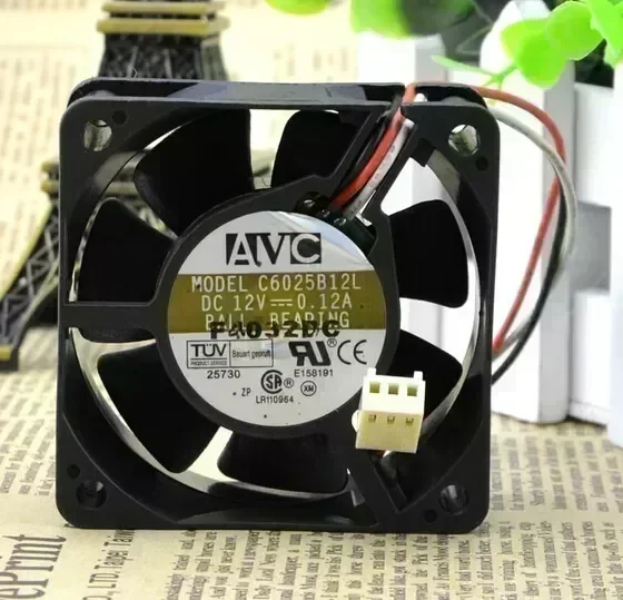 Wholesale: post AVC 60*60*25 C6025B12L 12V 0.12A package 6CM CPU three pin fan