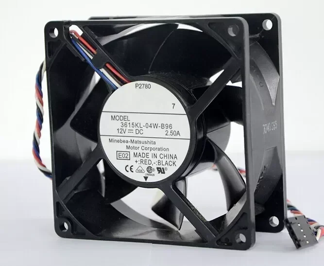 NMB 92mm*92mm*38mm 3615KL-04W-B96 12V 2.50A 9 cm four wire DC fan