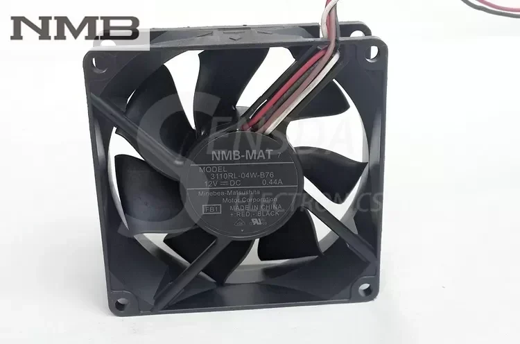 Original NMB 3110RL-04W-B76 8025 80mm 8cm DC 12V 0.44A chassis server inverter axial cooling fans