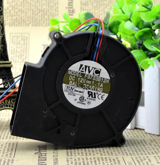 Wholesale: AVC F9733B12H F9733B12HP 12V 1.1A 9CM 97*97*33 3 line projection turbo fan - Image 2