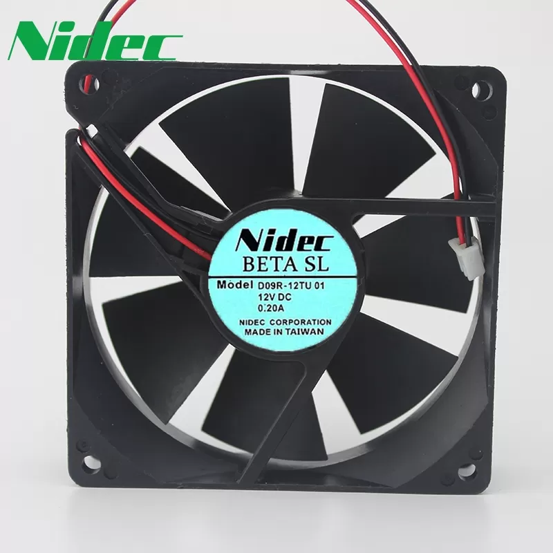 Nidec Original 9CM D09R-12TU 01 12V 0.A 9025 computer chassis cooling fan 90*90*25mm