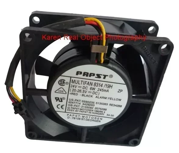 Original EBM papst MULTIFAN 8314/19H 8032 24v 0.25a 6w Inverter cooling fan