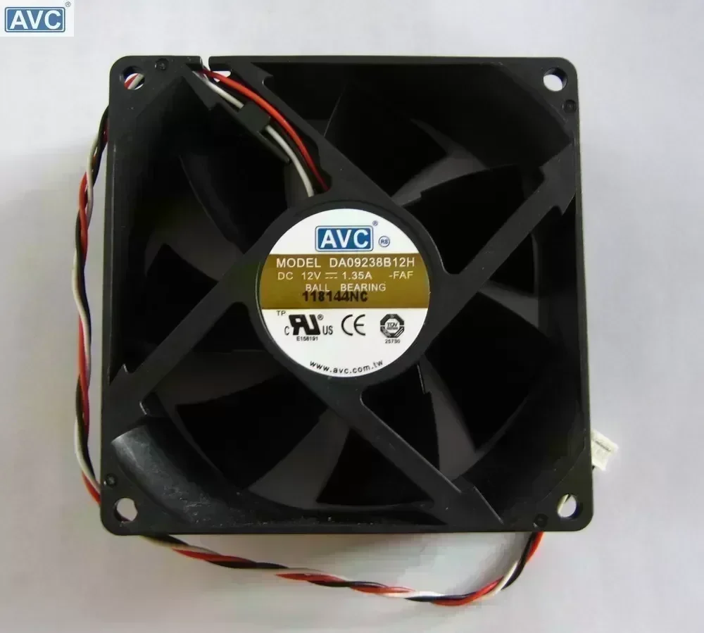 Wholesale AVC DA09238B12H 9238 DC 12V 90mm 92mm 1.35A Dual Ball Bearing Server Cooling Fan