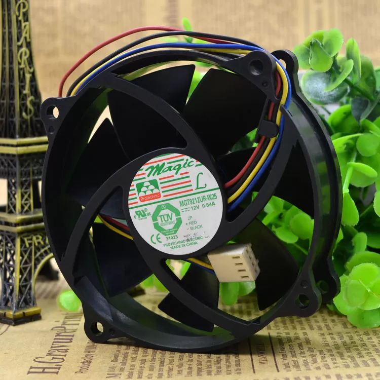 Free Delivery. 9025 MGT9212UR - W25 12 v 0.54 A four-wire cooling fan is 9 cm