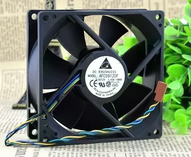 Wholesale: genuine AFC0912DF U7581 12V 1.43A 90*90*32 9CM delta 4 line PWM fan