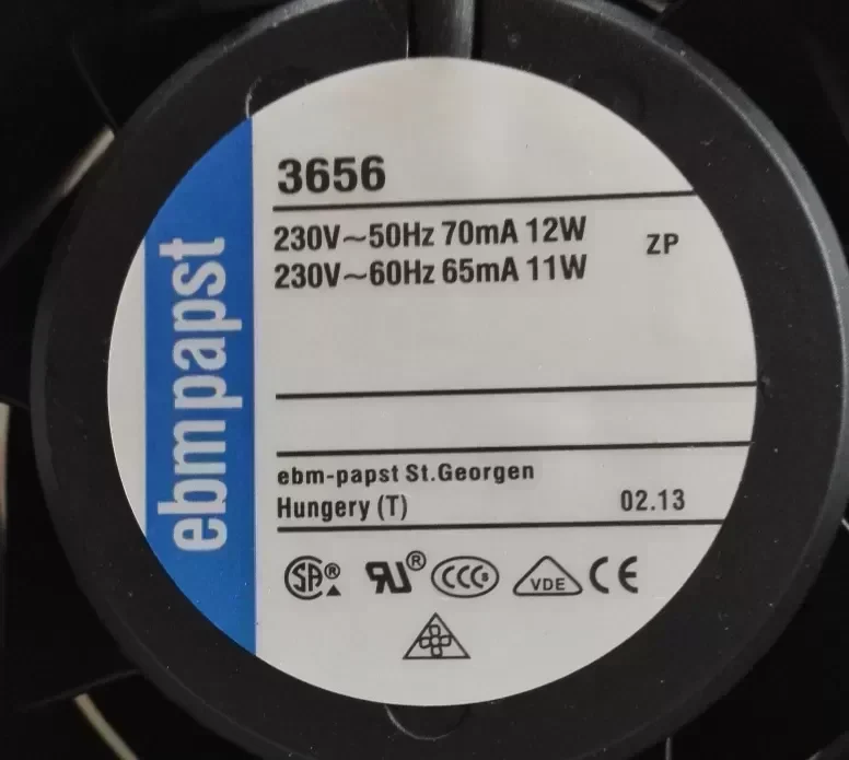 Germany PAPST TYP3656/3556/3650 230V 12/11W all metal high temperature fan fan