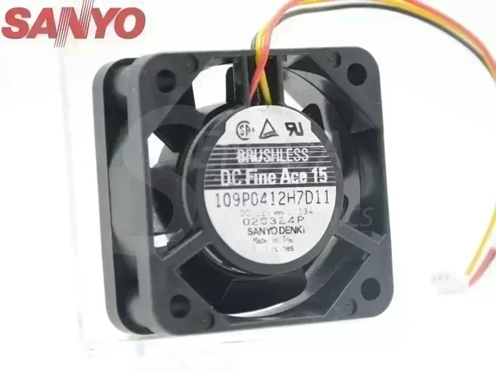 Sanyo 109P0412H7D11 40*40*15mm 4015 40mm DC 12V 0.13A TV set axial cooling fan