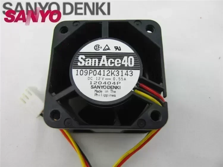 SANYO New and original server fans 109P0412K3143 winds of 12V axial fan 40*40*28mm