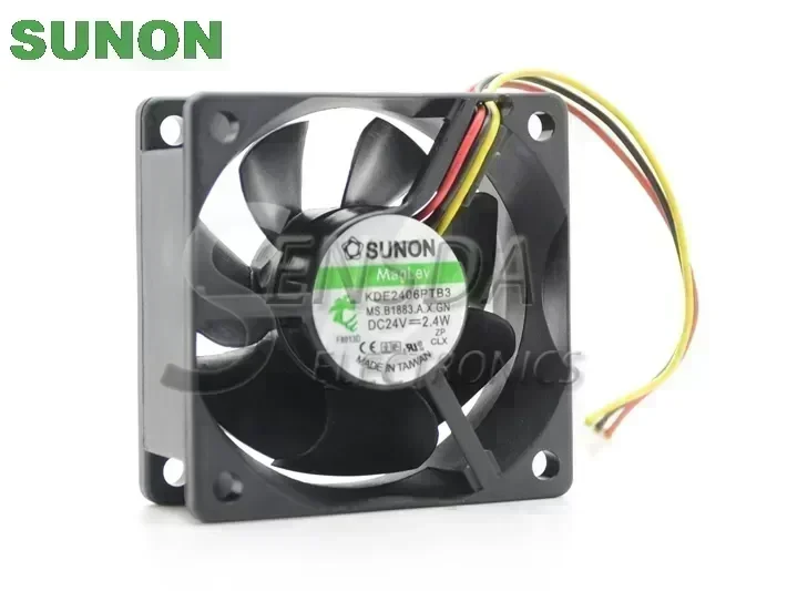 SUNON fan KDE2406PTB3 6CM 6*6 60*60*25MM 6025 24V 2.4W axial cooling cooler