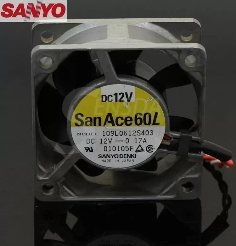 SANYO 109L0612S403 6025 60mm 6cm DC 12V metal frame server inverter axial cooling fans