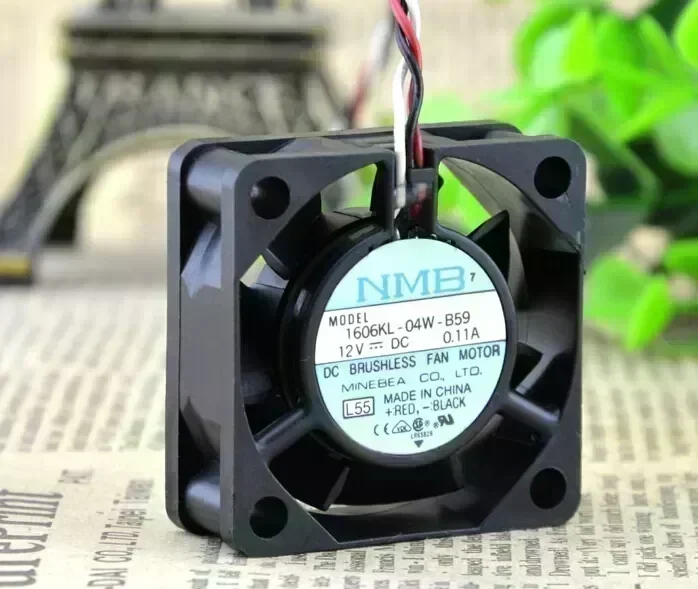 The original NMB 1606KL-04W-B59 12V 0.11A 40*40*15MM ball axial flow fan