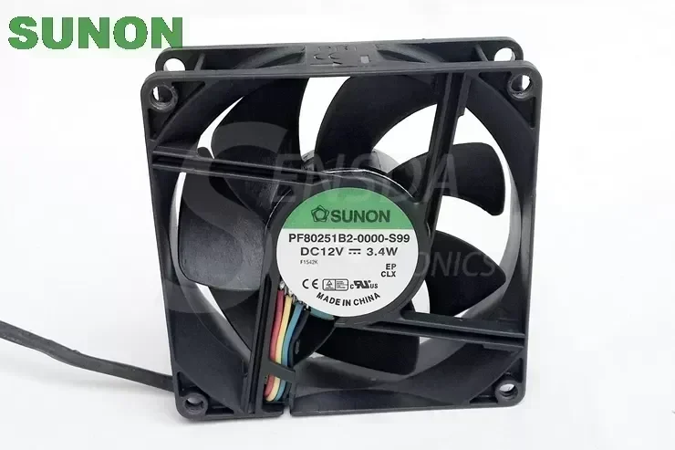 Original Sunon PF80251B2-0000-S99 12V 3.4W 8025 80mm 8cm PWM tempreture control axial cooling fans