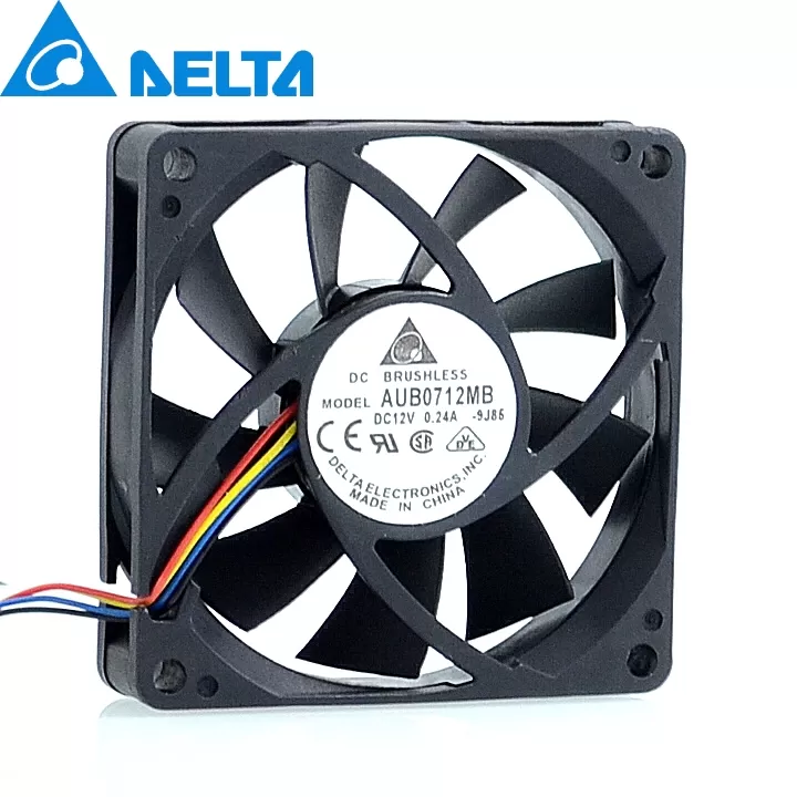 Delta AUB0712MB 12V 0.24A 7cm 4 -pin PWM CPU cooling fan