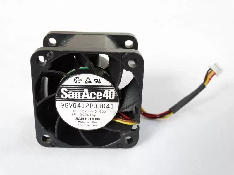 Sanyo 9GV0412P3J041 12V 0.6A server winds of dual ball bearing cooling fan