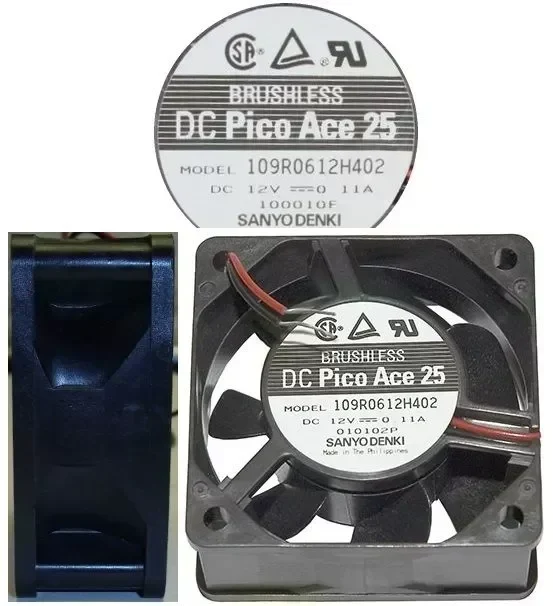 Sanyo 109R0612H402 DC12V  2wire Ball Bearing fan
