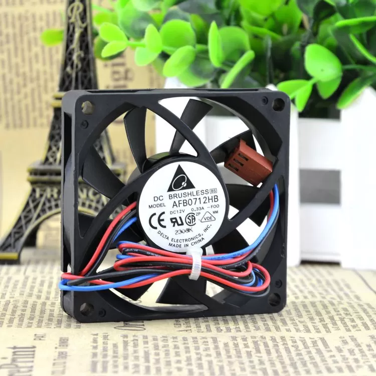 Delta AFB0712HB DC12V 0.33A double ball cooling fan