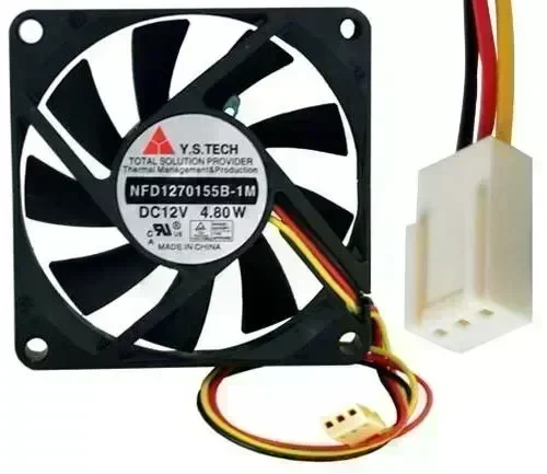 Y.S.Tech NFD1270155B-1M 12VDC 3pin ATX  2Ball Bearing Smart Fan