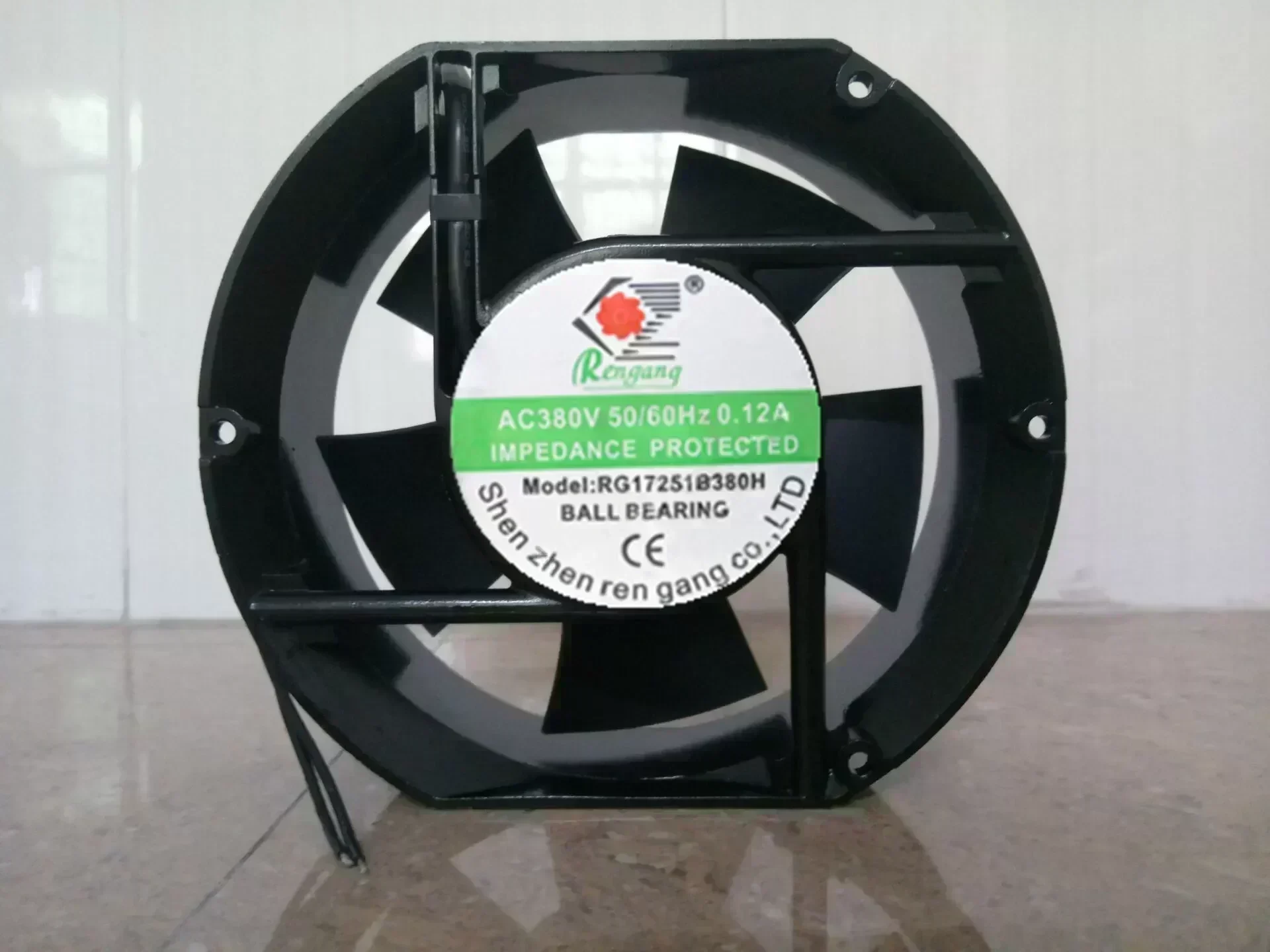 RG17251B380H AC 380V 0.12A 50/60HZ 2 Wires Cabinet Cooling Fan