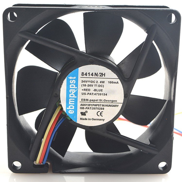 Ebmpapst  TYP 8414 N/2H 24V 2.4W 8cm 8025 3Pin cooling fan