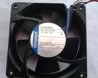 Ebmpapst 4114N/2H7A 24V 3.8A 90W fan 120*120*38mm