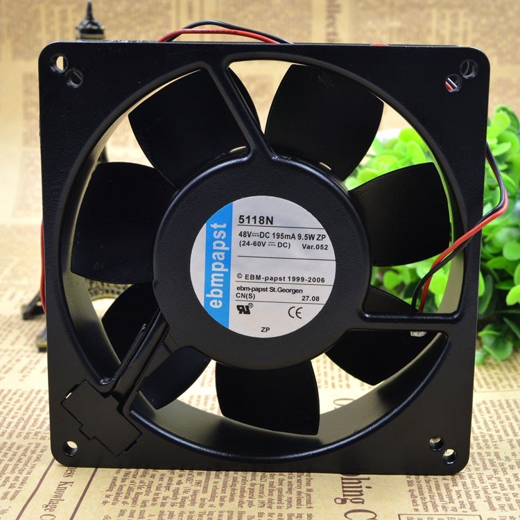 EBMPAPST fan TYP 5118N /12   48V 9.5W three lines metal fan