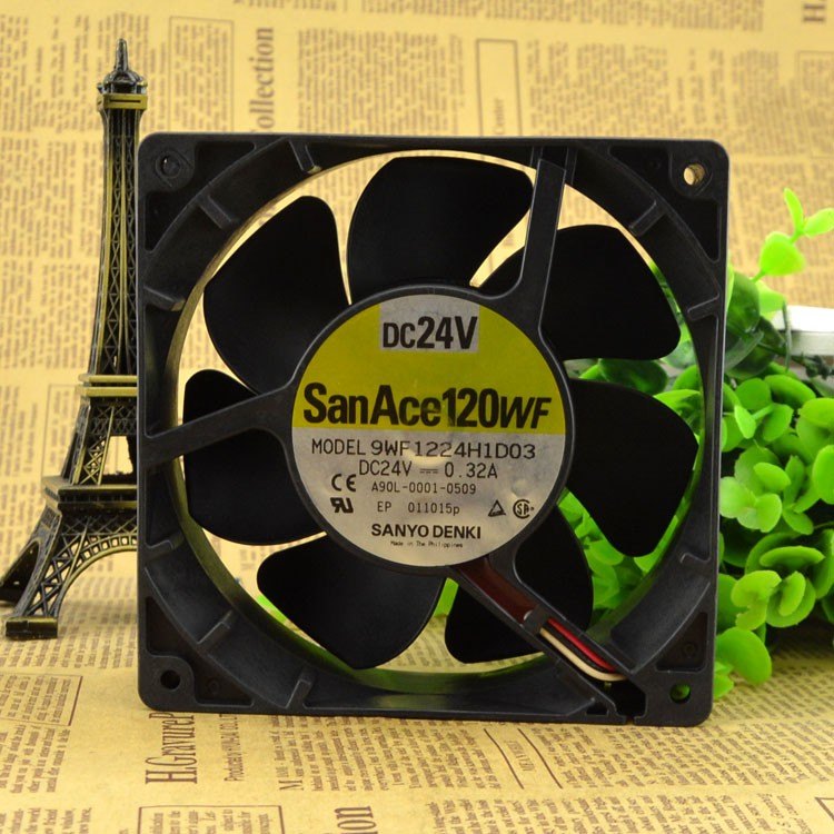 SANYO DENKI SAN ACE 9WF1224H1D03 12CM 24V0.32A cooling fan