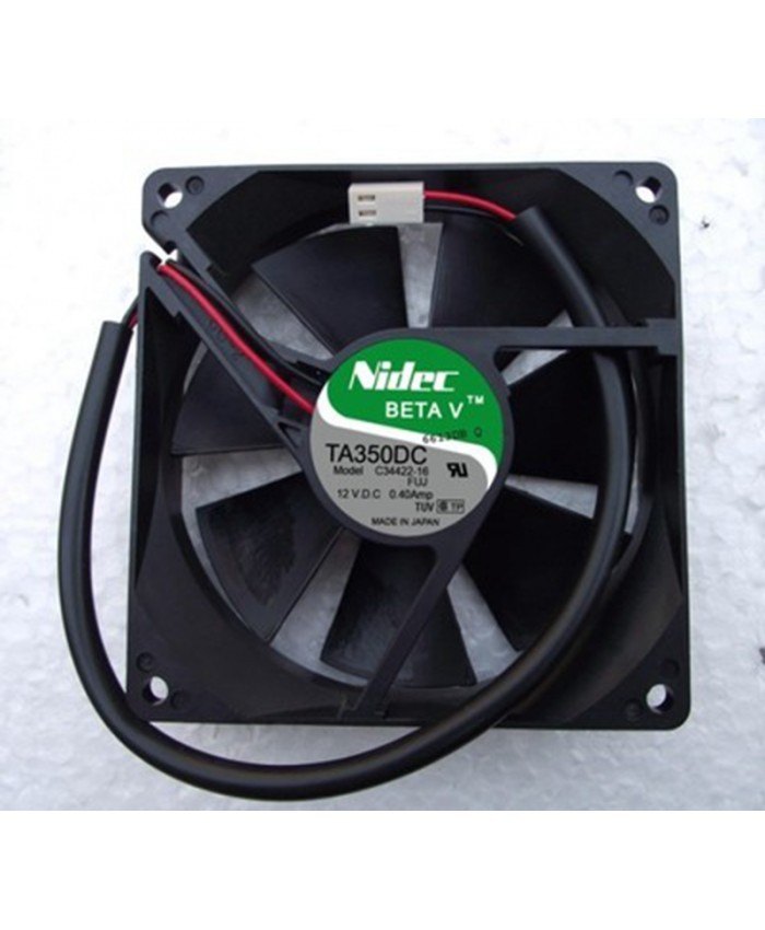 Original Nidec C34422-16 12V 0.4A 2wires Cooling Fan
