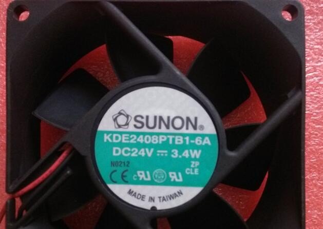 SUNON KDE2408PTB2-6A 24V 3.4W 80*80*25mm 2 lines cooling fan