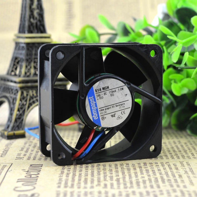 orignal  ebmpapst 24v 614NGH 110MA 2.6W   cpu fan