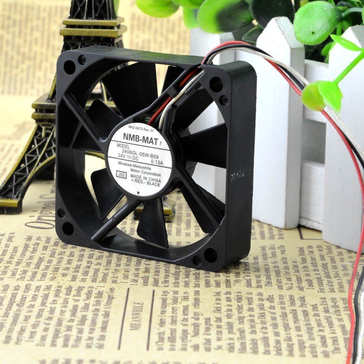 Original NMB-MAT  2406GL-05W-B59  24V 0.13A  cooling fans