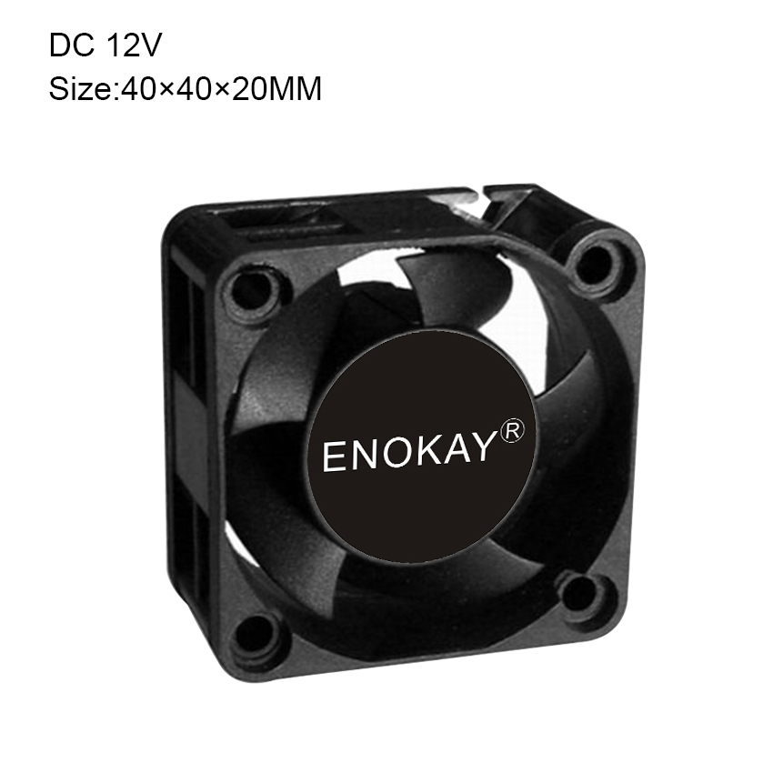Enokay 4020 DC cooling fan 12V 24v hydraulic bearing mini cooler 40mm fan radiator 40x40x20mm high quality fan