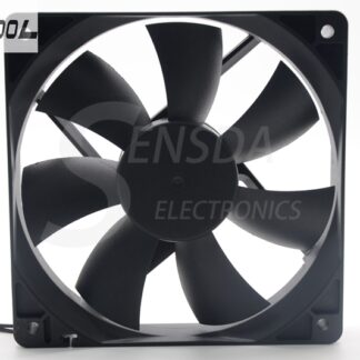 New Black 120x120x25mm 2 Wire 0.1A AC Axial 220 240V Metal Industrial Cooler Cooling Fan