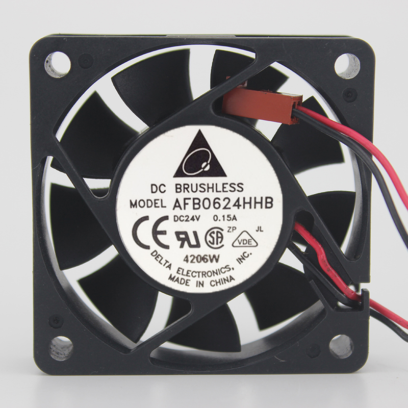 AFB0624HHB 24V 0.15A 6CM 6015 2-wire inverter ball cooling fan