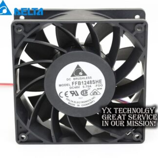 Delta New and Original in FFB1248SHE 12038 12 cm 48v 0.57A double ball speed cooling fan for 120*120*38mm