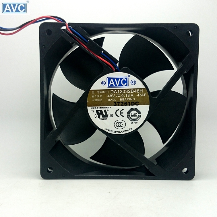 New FFB1248VH-ROO 48V 0.22A 12CM 12025 dual ball bearing cooling fan for DELTA 120*120*25mm