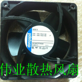 The new EBM PAPST 4650X 230V 18W 19W 120 * 120 * 38mm heat exchange iron leaf fan