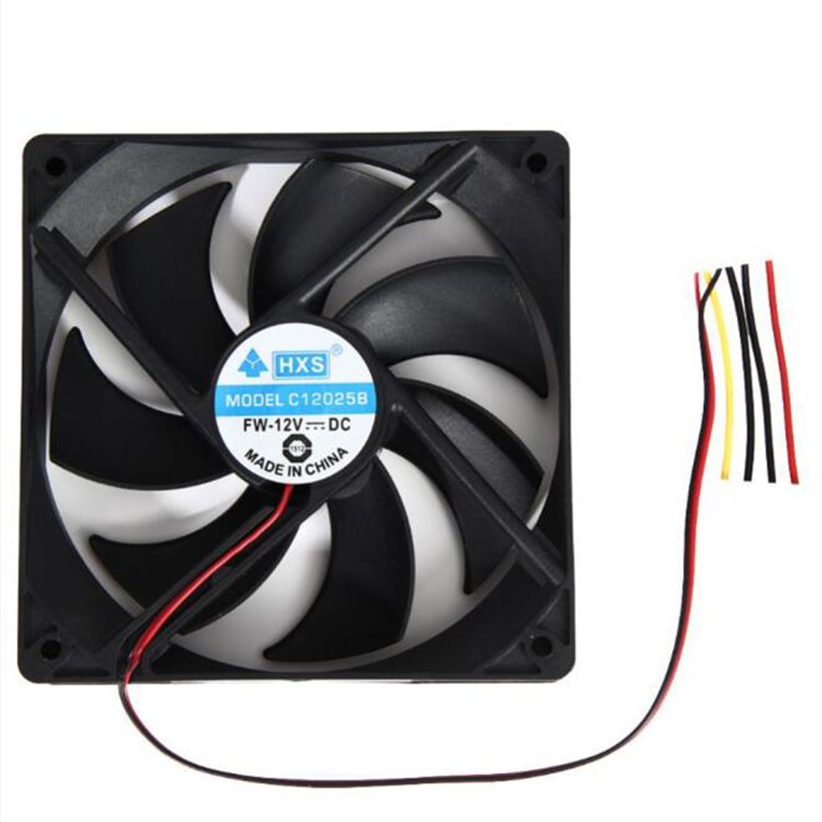 1pcs 120mm 120x25mm 12V 4Pin DC Brushless PC Computer Case Cooling Fan 1800PRM Futural Digital Dorp Shipping AUGG9