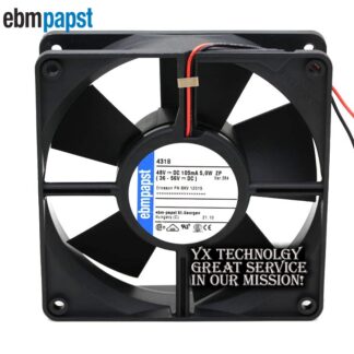 120*120*32mm 2-wire 4318 48V inverter 12032 5.0W industrial equipment cooling fan for for papst