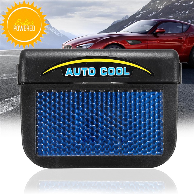 Black Solar Sun Power Car Window Auto Air Vent Cool Fan Cooler Ventilation System Radiator