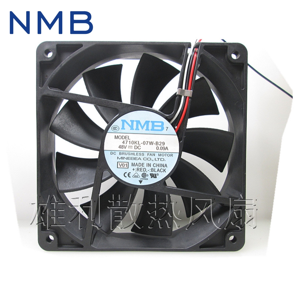 NMB New 4710KL-07W-B29 fan 48V 0.09A 120*120*25MM for nmb