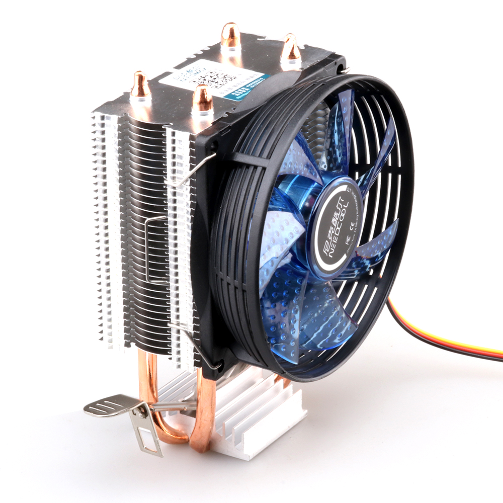 cpu cooler Copper double heat pipe CPU radiator brass tower cpu fan for INTEL 775/1150/1155/1156 AMD 754/939/AM2/AM3