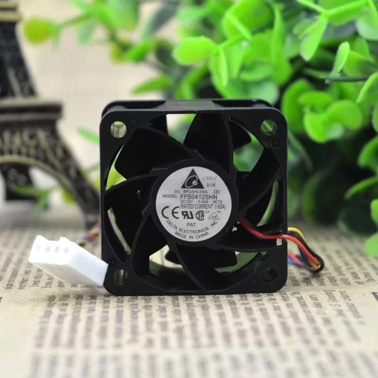 Delta FFB0412SHN-F00 40x40x28mm 1U Case Cooling Fan - 13000 RPM, 24 CFM, 3-Pin, Ball Bearing
