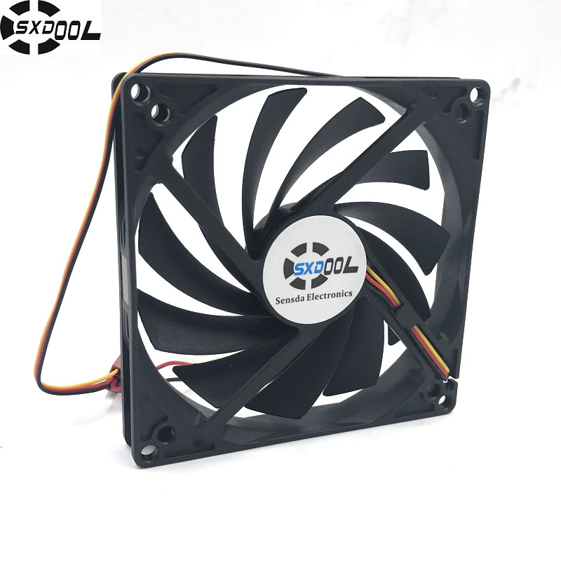 SXDOOL 100mm, 10cm fan, Single fan, Ultra-Thin, Washable, super mute, for power supply, for computer Case cooler
