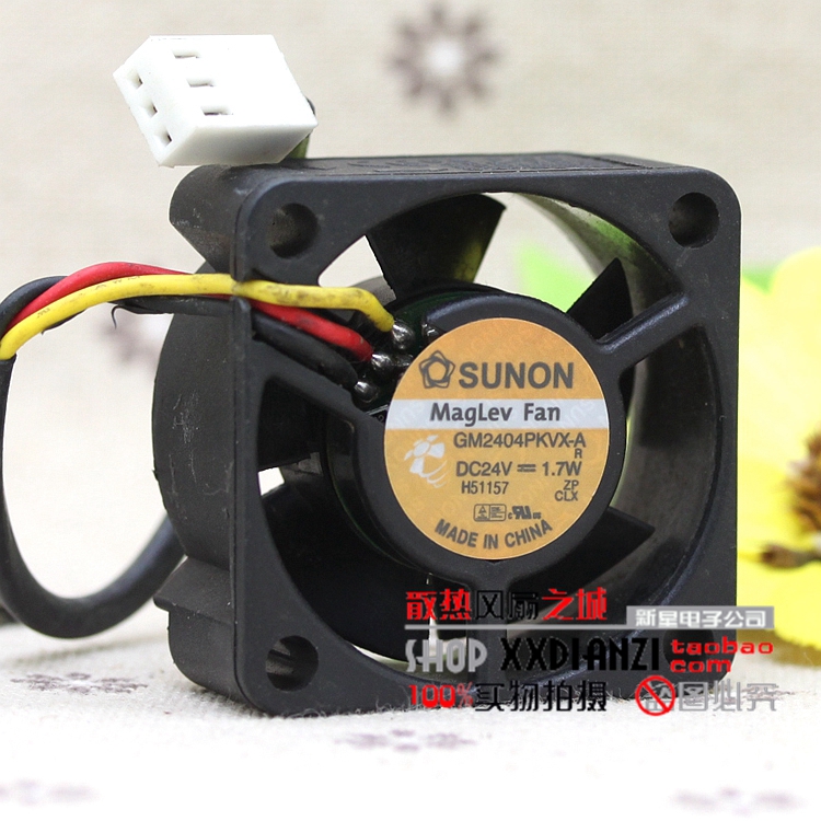 Free Delivery.24V 1.7W 4CM GM2404PKVX-A 4020 4cm three wire inverter fan